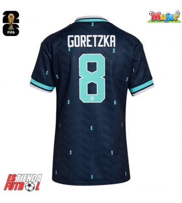 Alemania Leon Goretzka #8 Segunda Equipación Mujer Mundial 2026 Manga Corta